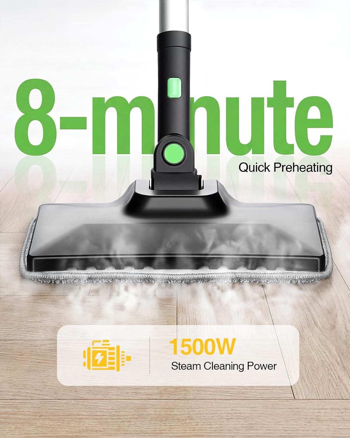Taskstar 1500w Powerful High Pressure Steam Cleaner for Deep Cleaning 22 Tools