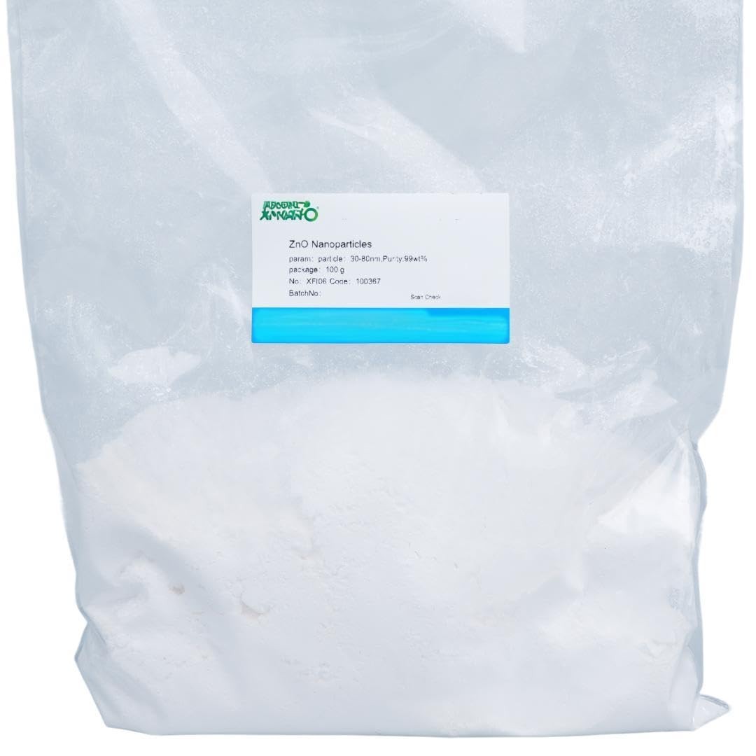 Research Grade Ultrafine 30-80nm Nano Zinc Oxide Powder ZnO Nanoparticles