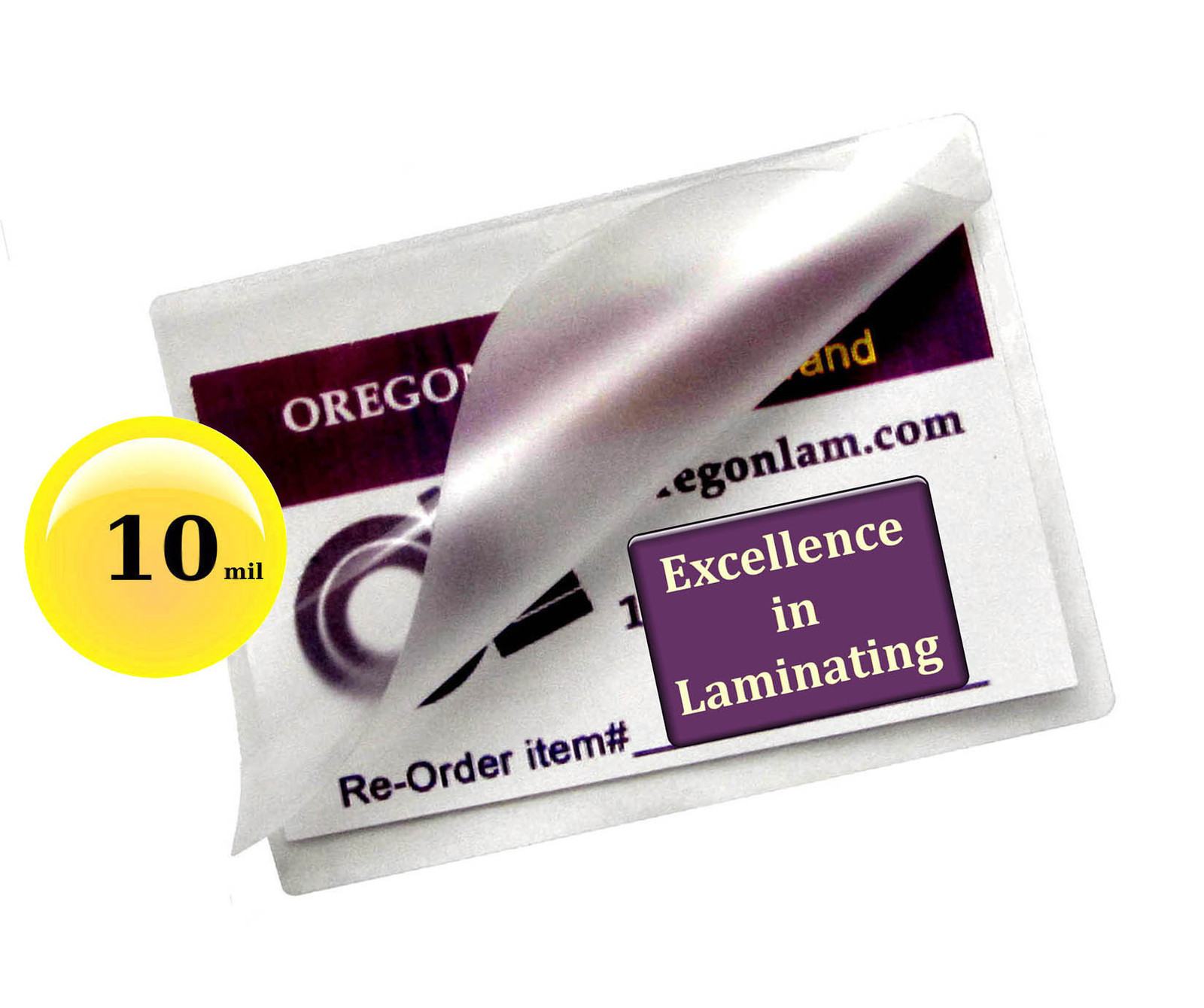 (200/pack) 10 Mil School ID Cards Hot Laminating Pouches 2-1/2 x 3-5/8 Clear
