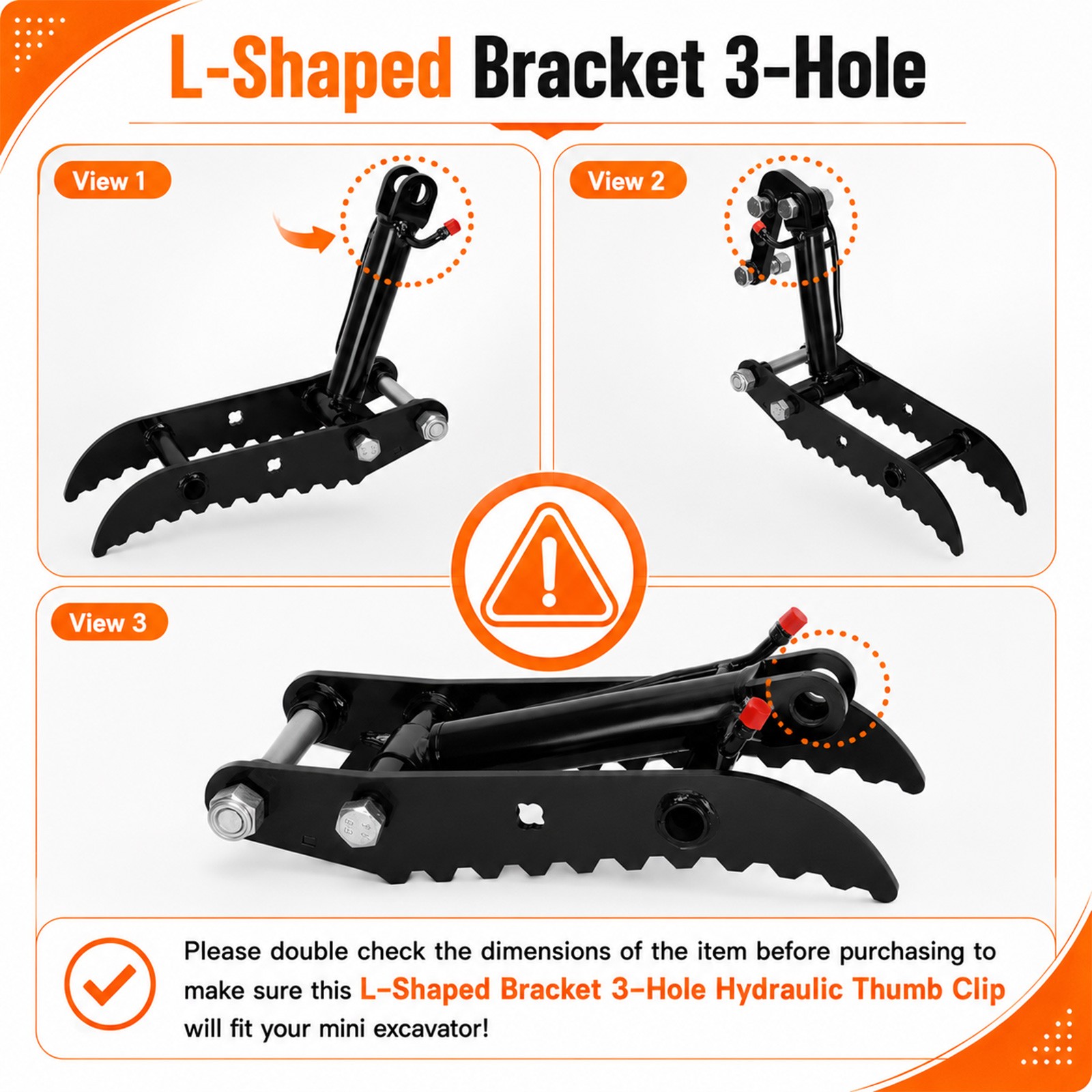 Mini Excavator Thumb Attachment Heavy Duty Heavy Duty Steel Thumb Attachment