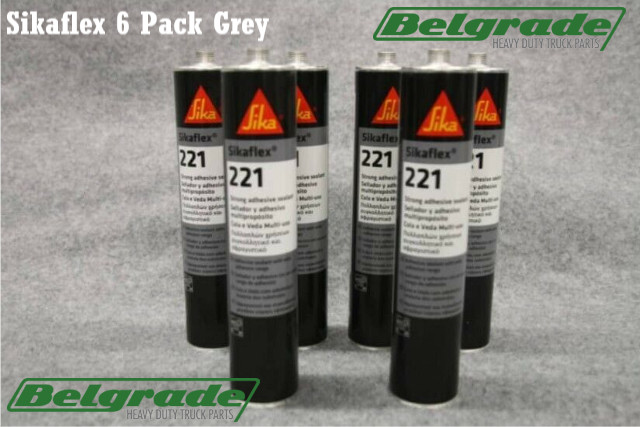 Sikaflex-221 Adhesive and Sealant 10.1 fl. oz Cartridge Gray (6pk)