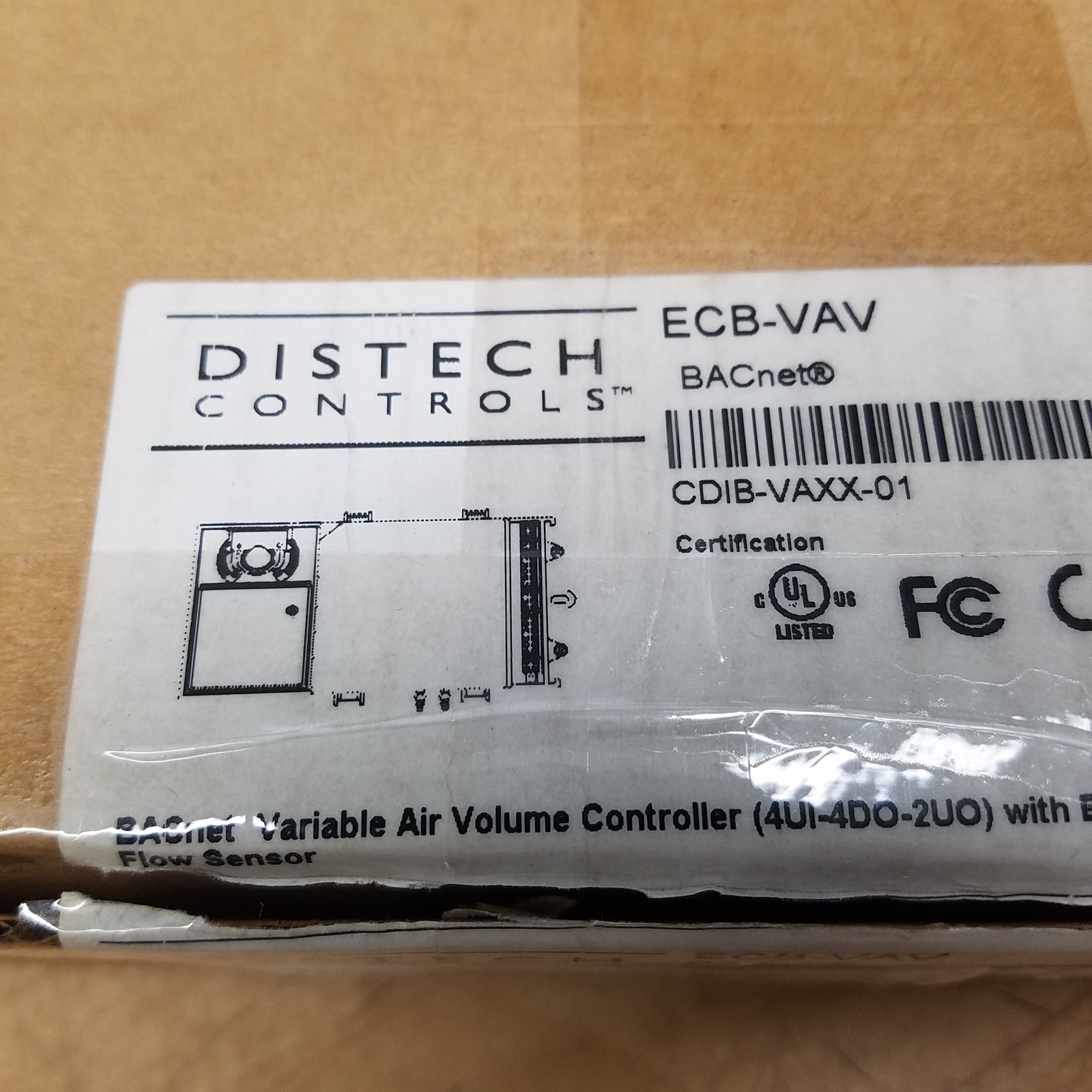 Distech Controls CDIB-VAXX-01 BACnet Variable Air Volume Controller – NEW