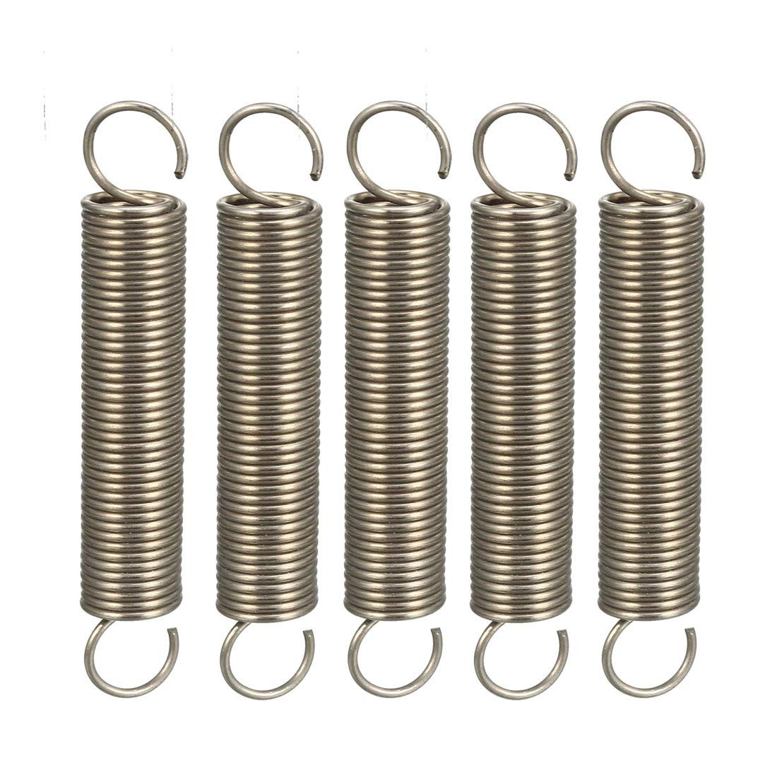 uxcell Extended Compressed Spring Wire Diameter 0.039″ OD 0.39″ Free Length…