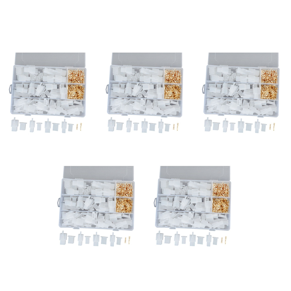 5 Box 2 3 4 6 Pin Male Connector Flat Plug Motorcycle Scooter Aut1150-