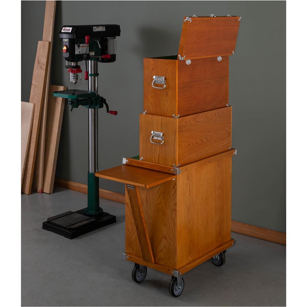 T33819 23″ Series 9-Drawer Red Oak Tool Chest