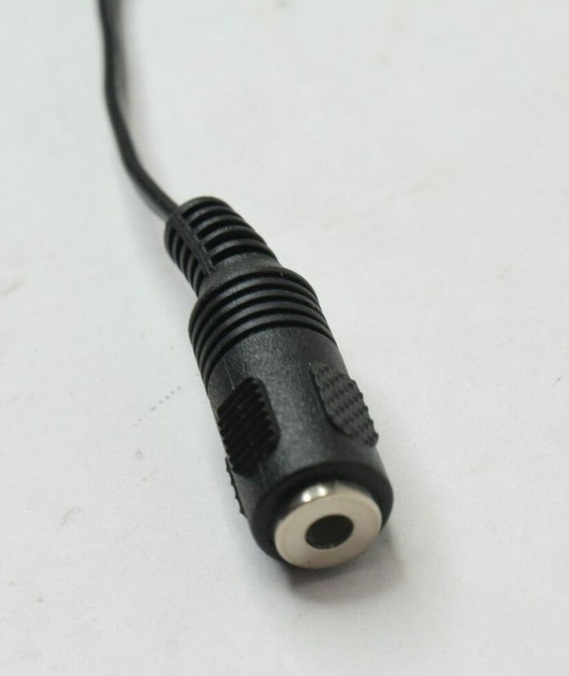 3.5mm TS Female Socket Jack to 5.5mm x 2.1mm Male Barrel DC Power Adapter Cable