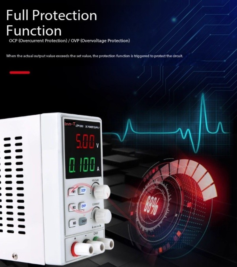 Digital Display Adjustable Single Channel DC Regulated Power Supply 0-32V 0-6A