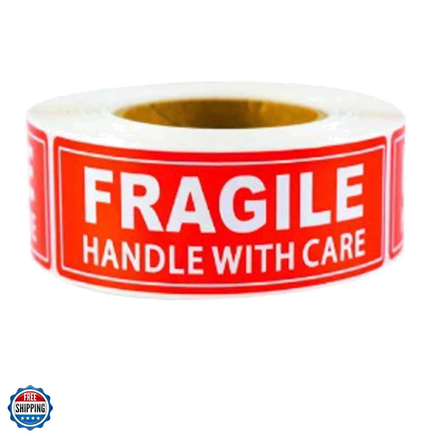 300PCS Fragile Stickers for Shipping Moving,1×3 Inch Small Glass Handle with …