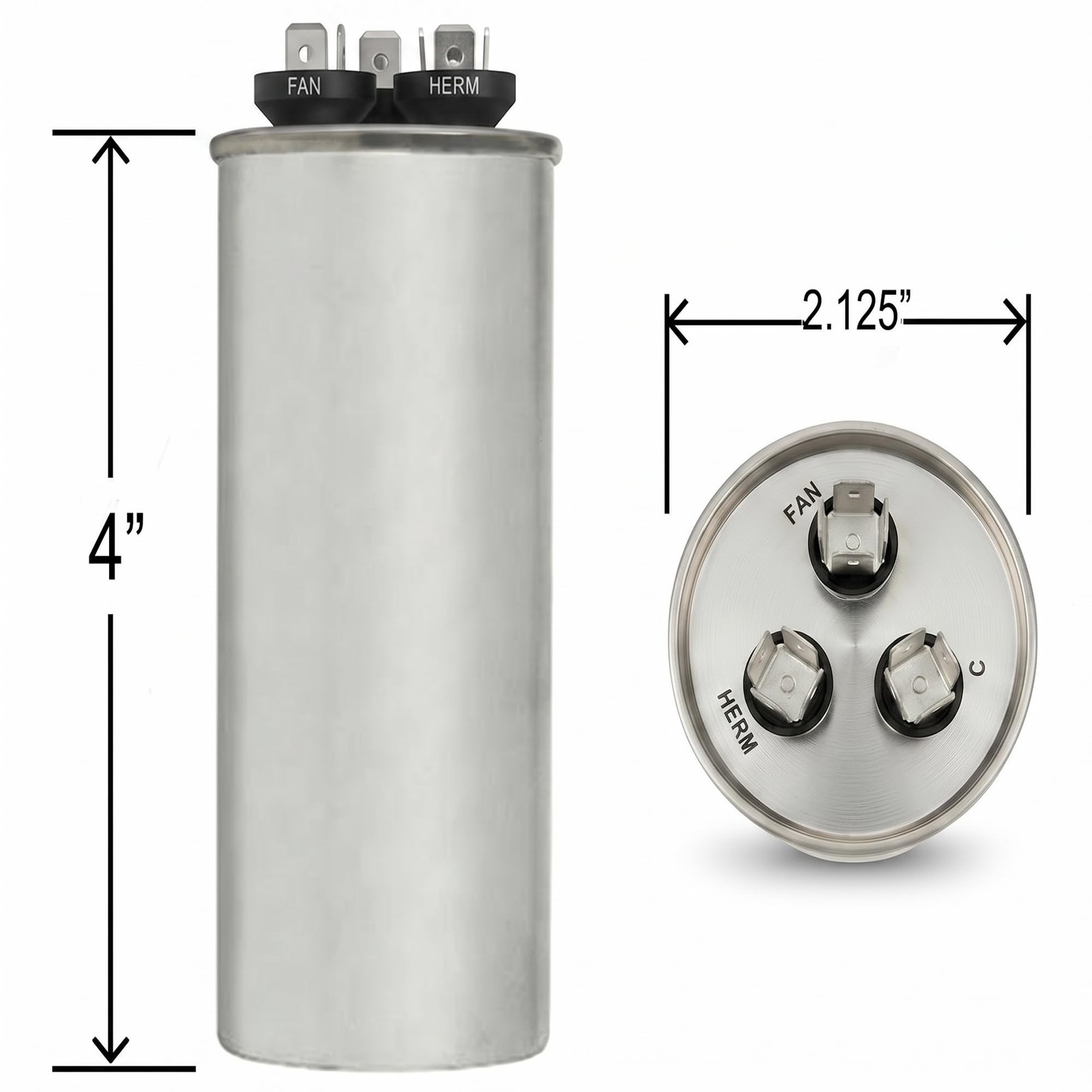 ClimaTek Round Capacitor – fits Goodman Amana # CAP050450440CT | 45/5 440v | …