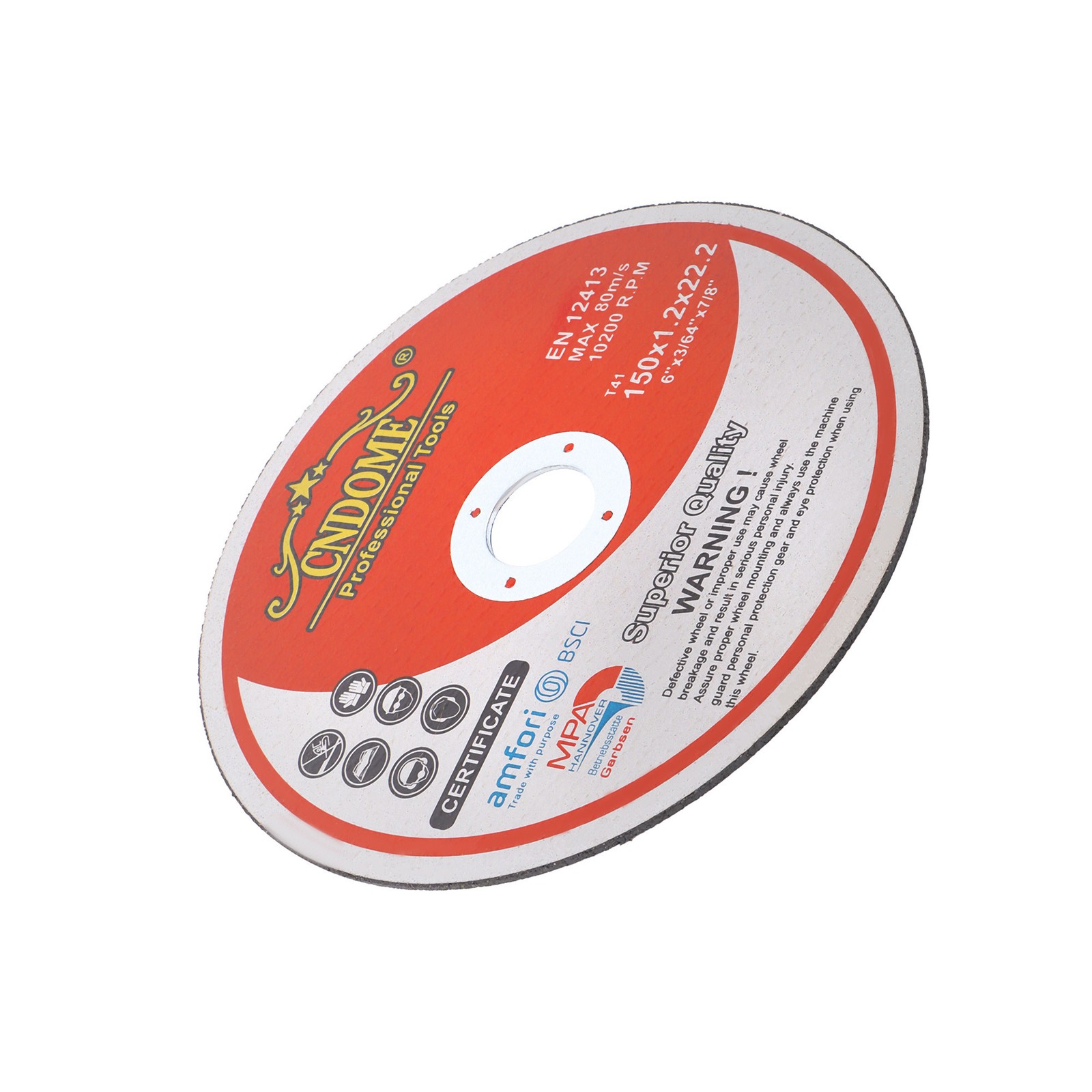 PACK 100 6″x.045″x7/8″ Cut-off Wheel – Metal & Stainless Steel Cutting Discs