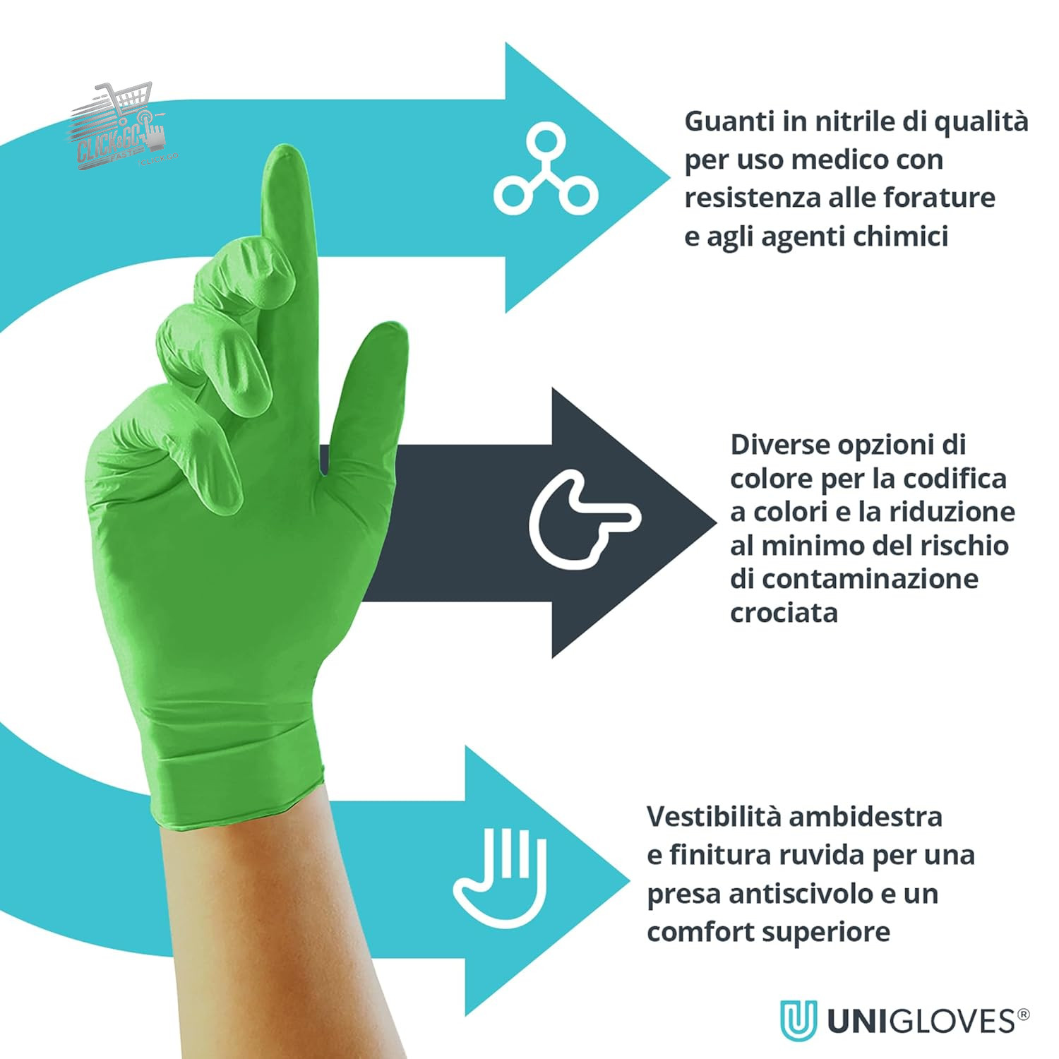 Nitrile Lime Pearl Disposable Latex Powder Free Medical Food Gloves M 100p