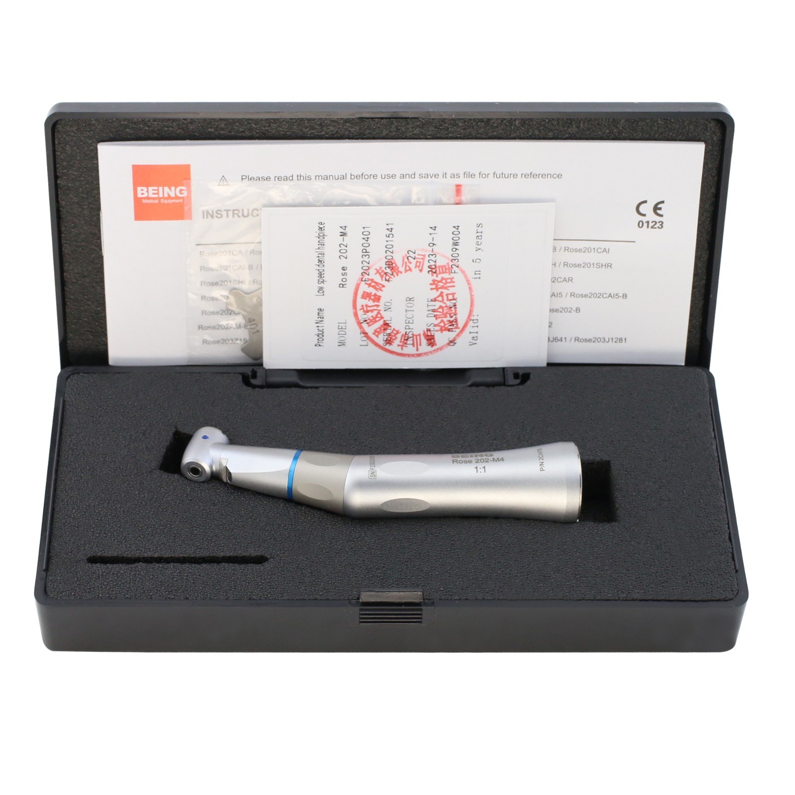 BEING Dental 1:1 Contra Angle Low Speed Handpiece KaVo INTRA LUX Heads