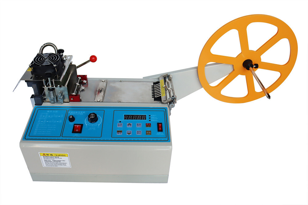 3.15″ Automatic Hot and Cold Tape Cutting Machine Textile Ribbon Cutter 110V