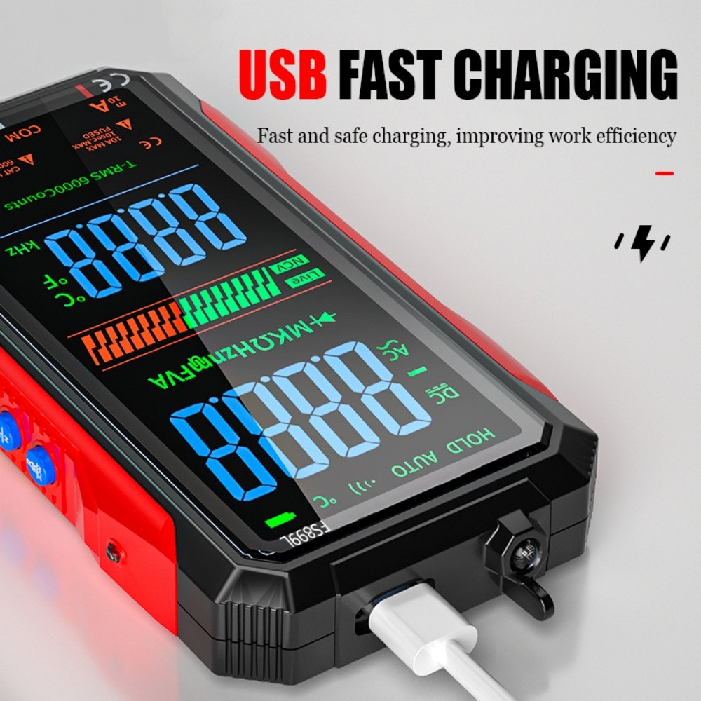 FS899S For Rechargeable Digital Multimeter with Voice Broadcast and Flashlight
