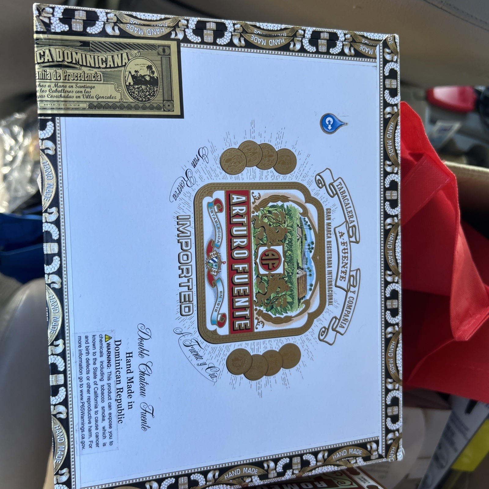 2 Arturo Wooden Cigar Box Empty Magnum & Arturo Fuente Dominican Republic