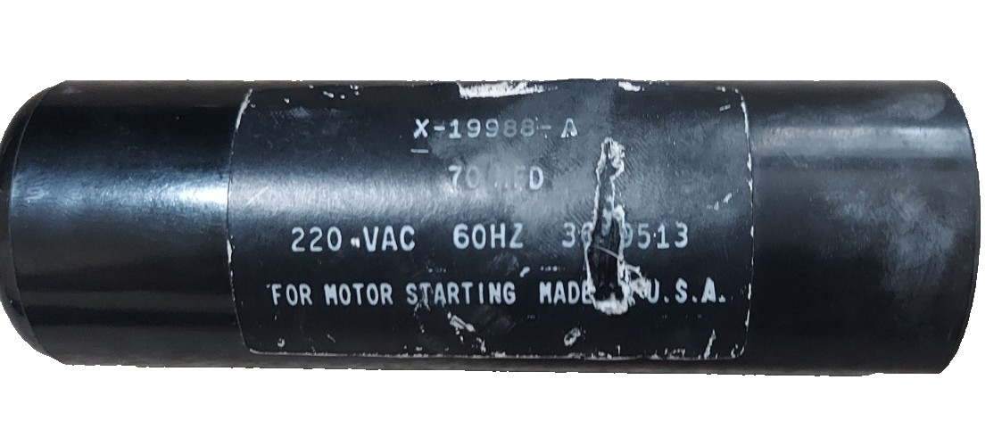 motor start capacitor x-19988-A