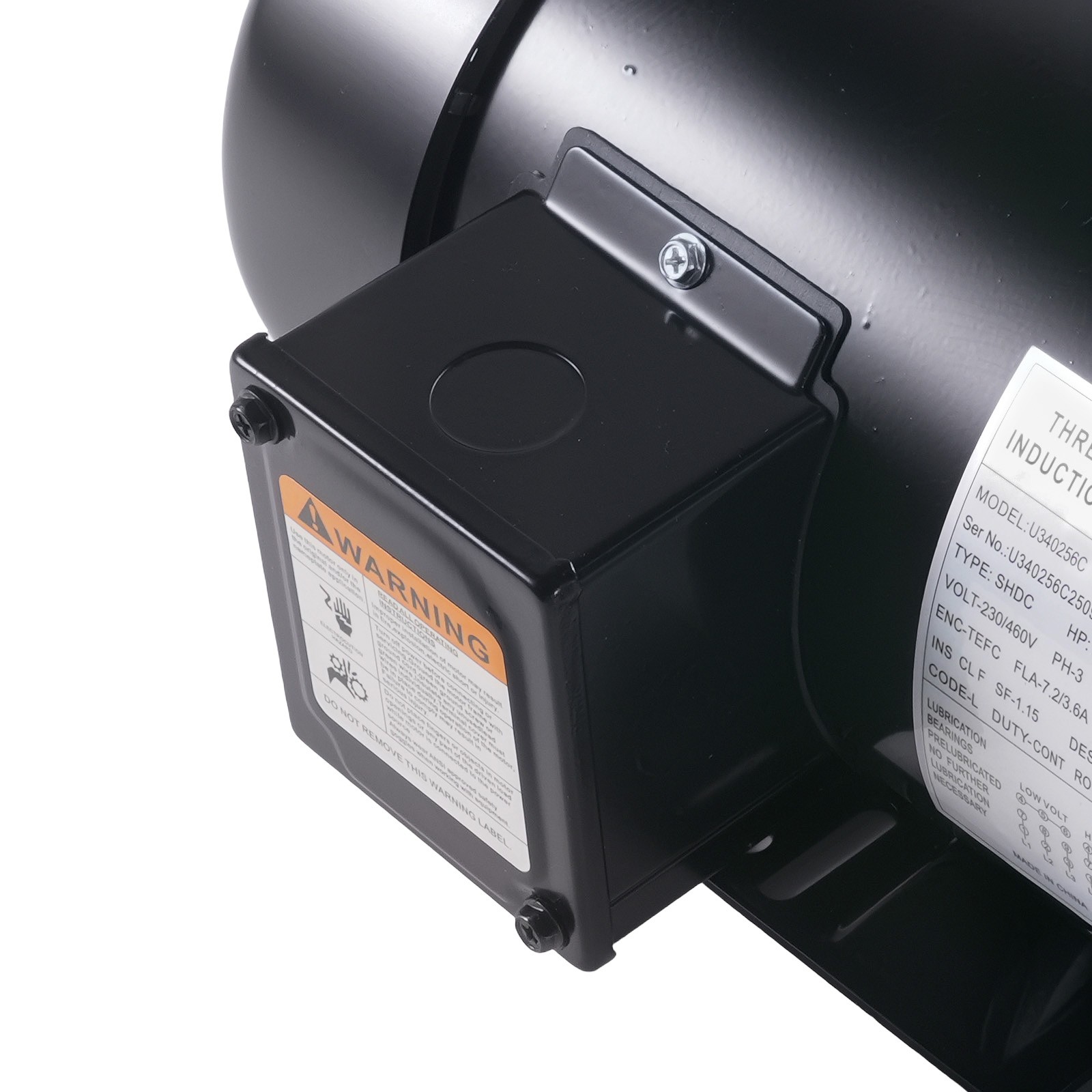 Electric Motor, 2hp 3 Phase Electric Motor, 56c Frame TEfC 5/8″ Shaft Diameter