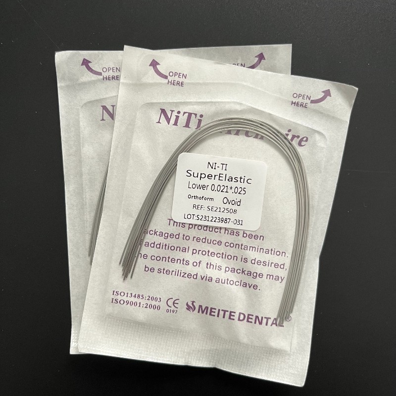 Dental Orthodontic Niti Super Elastic Ovoid/Natural Rectangular/Round Arch Wire