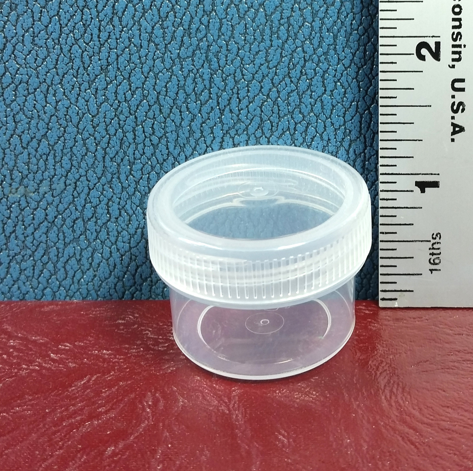 12 See Thru Plastic 1/2oz Jars Clear Screw Cap Specimen Container 3803 DecoJars
