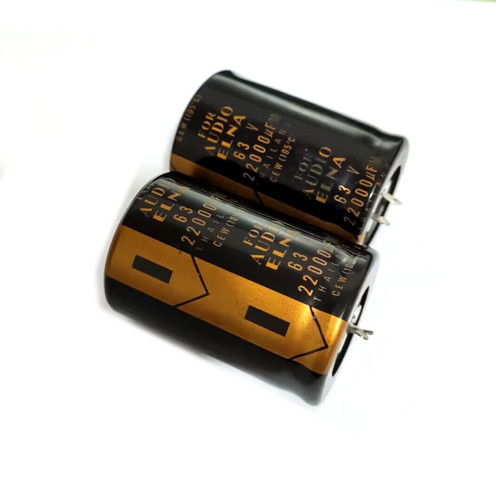 2pcs 63V22000UF Aluminum Filters Electrolytic Capacitor 35x50mm