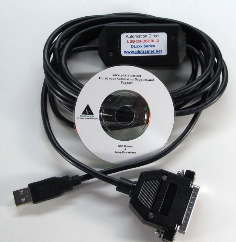 Automation Direct USB D3-DSCBL-2 D3-350 DL405 DL205 DCM