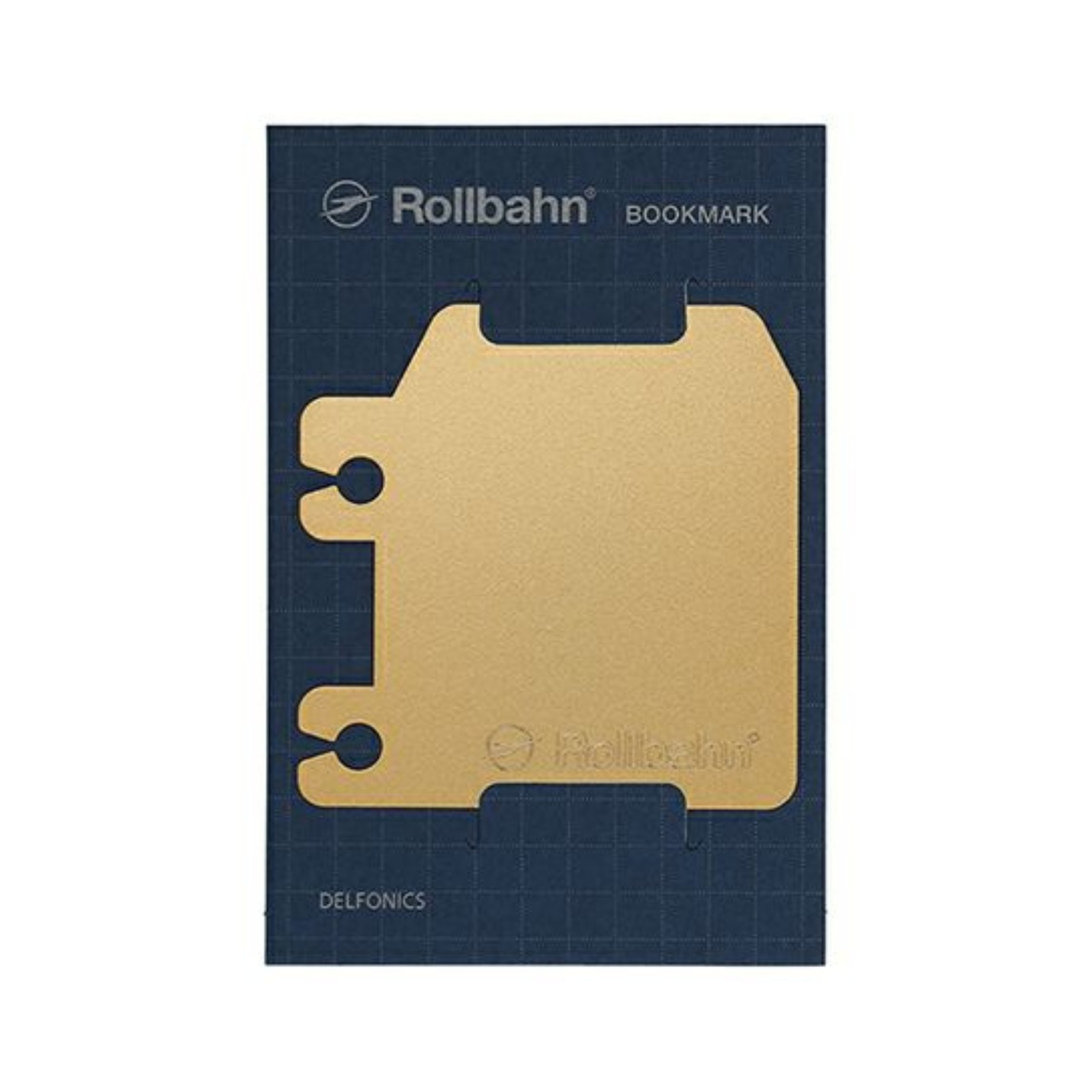 Delfonics Rollbahn Spiral Notebook Metal Bookmark: 5.2 in. x 7 in. (Gold)