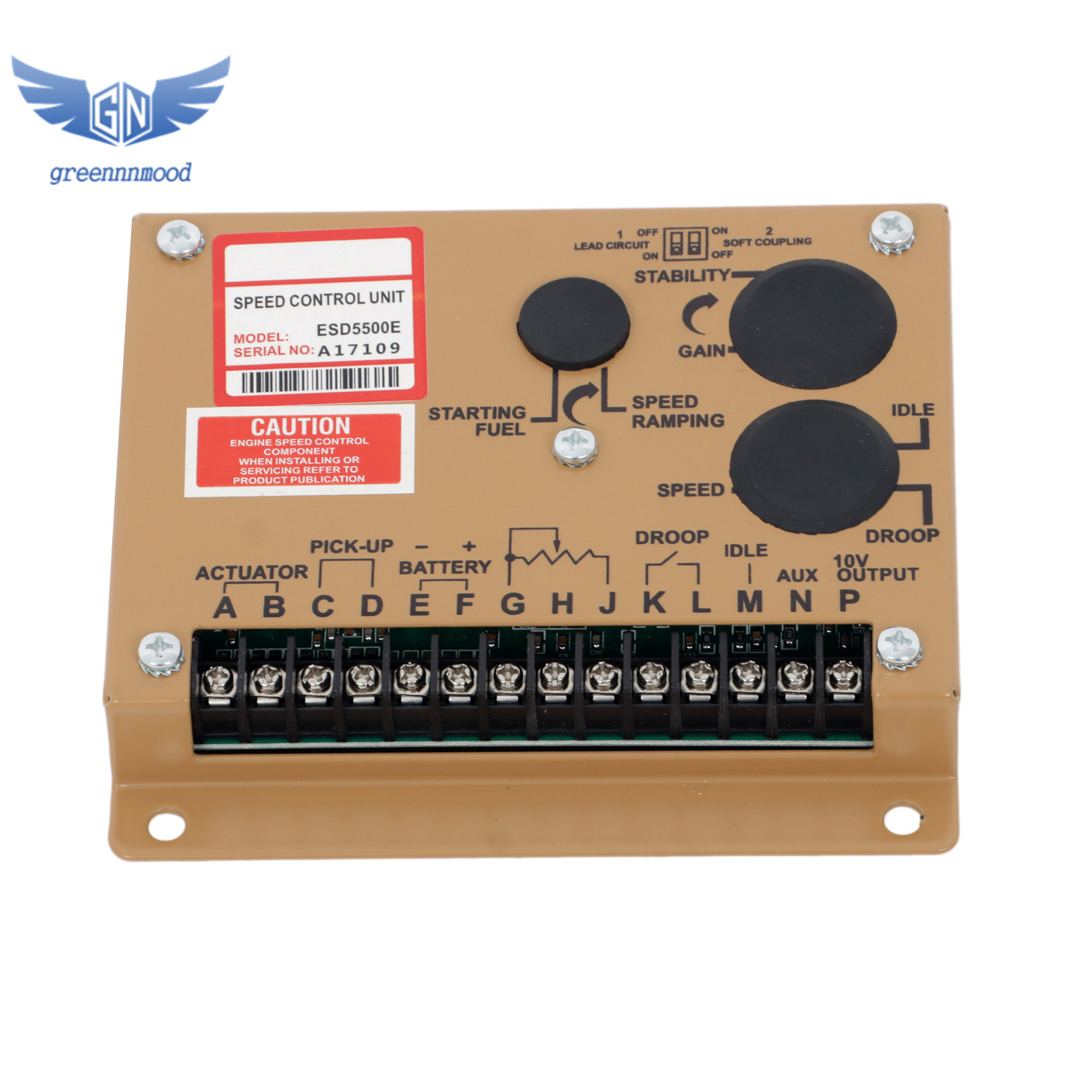 ESD5500E ADC120 12V MSP675 Generator Governor Actuator Control Unit