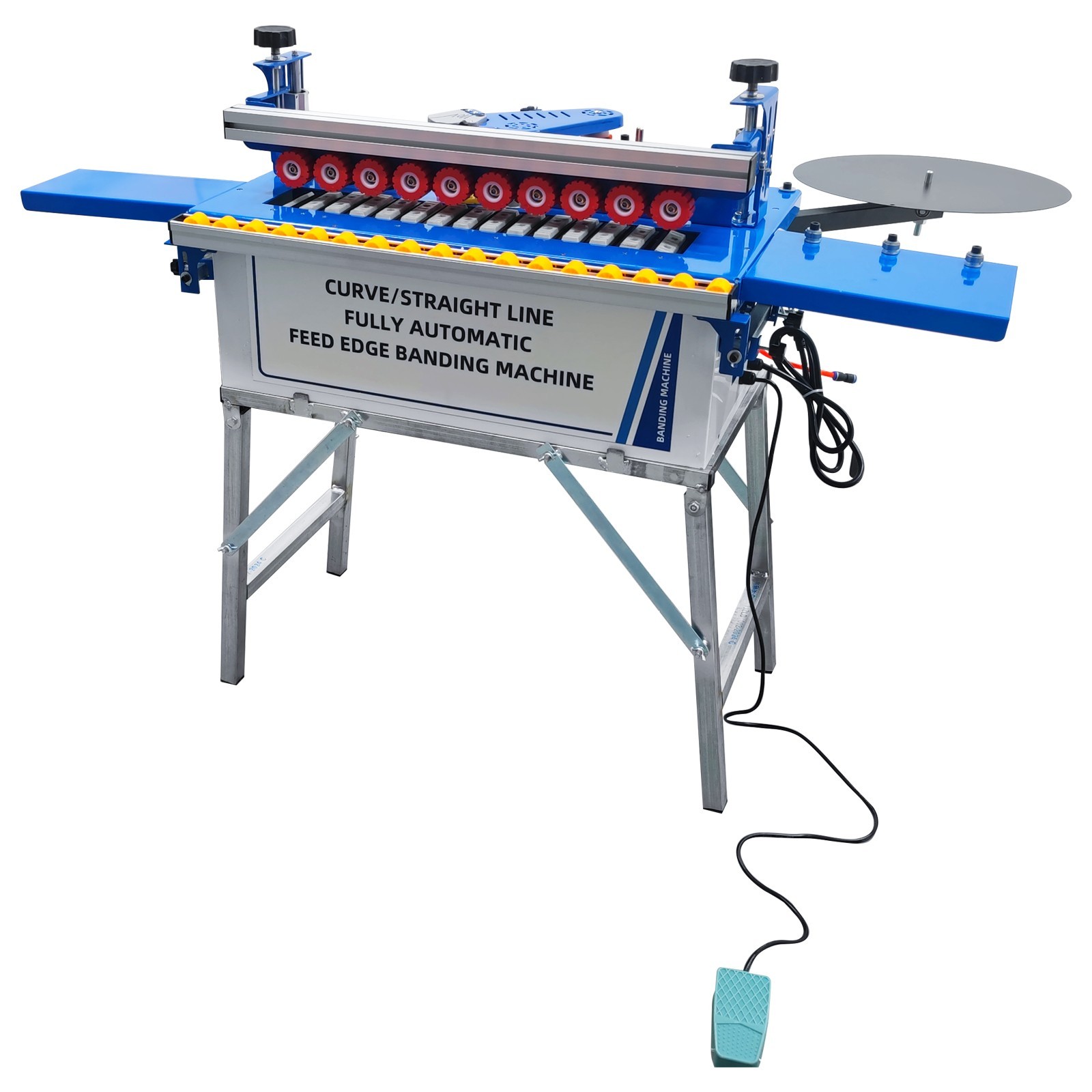 110V Automatic Woodworking Curved and Straight Edge Banding Machine 1200W/1.6HP