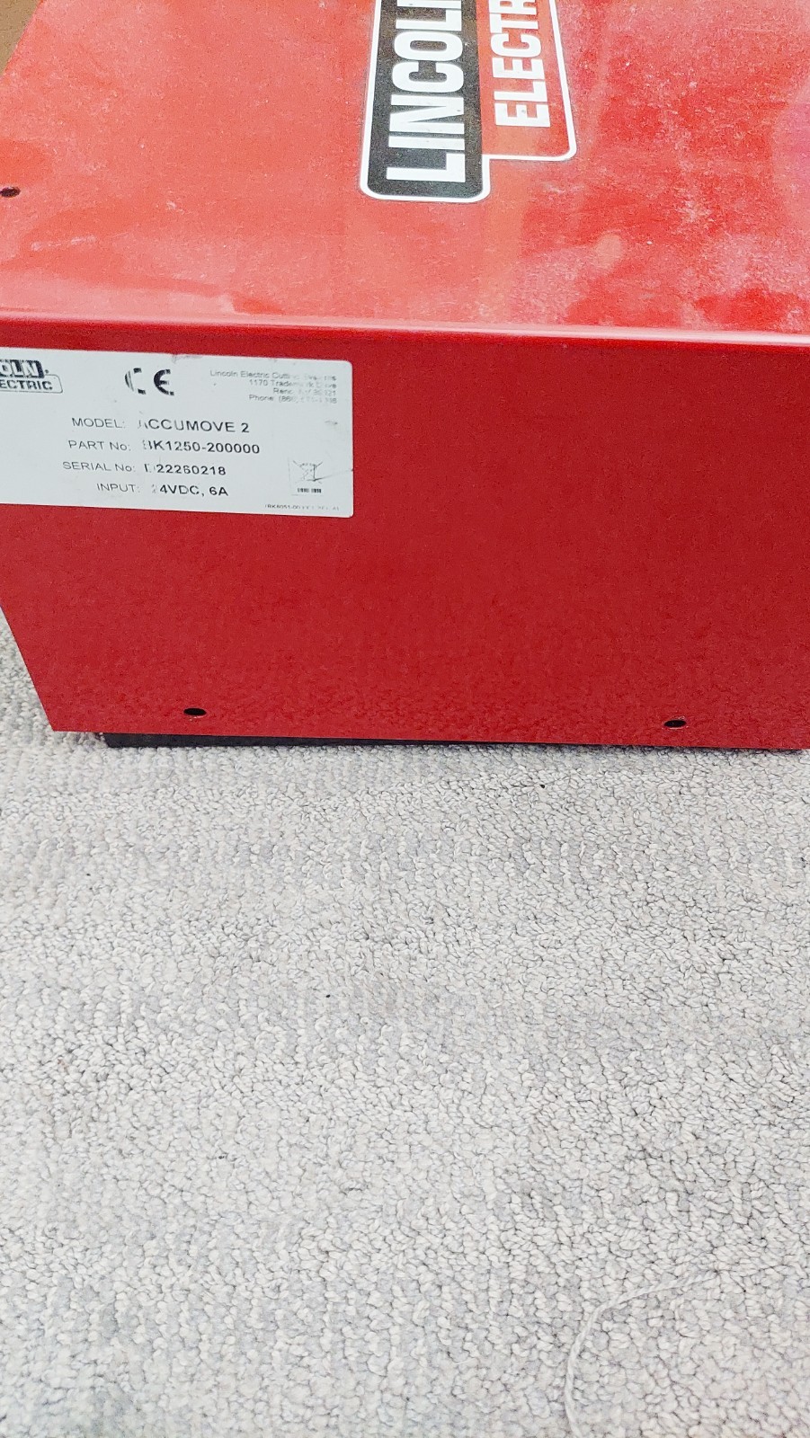 Lincoln Accumove 2 Control Box READ DESCRIPTION