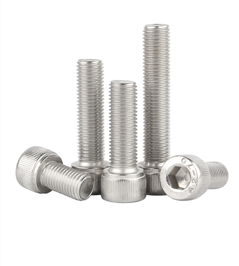 304 Stainless Steel Hex Socket Screws Fine Thread Cap Head Bolts M6 M8 M10 M12