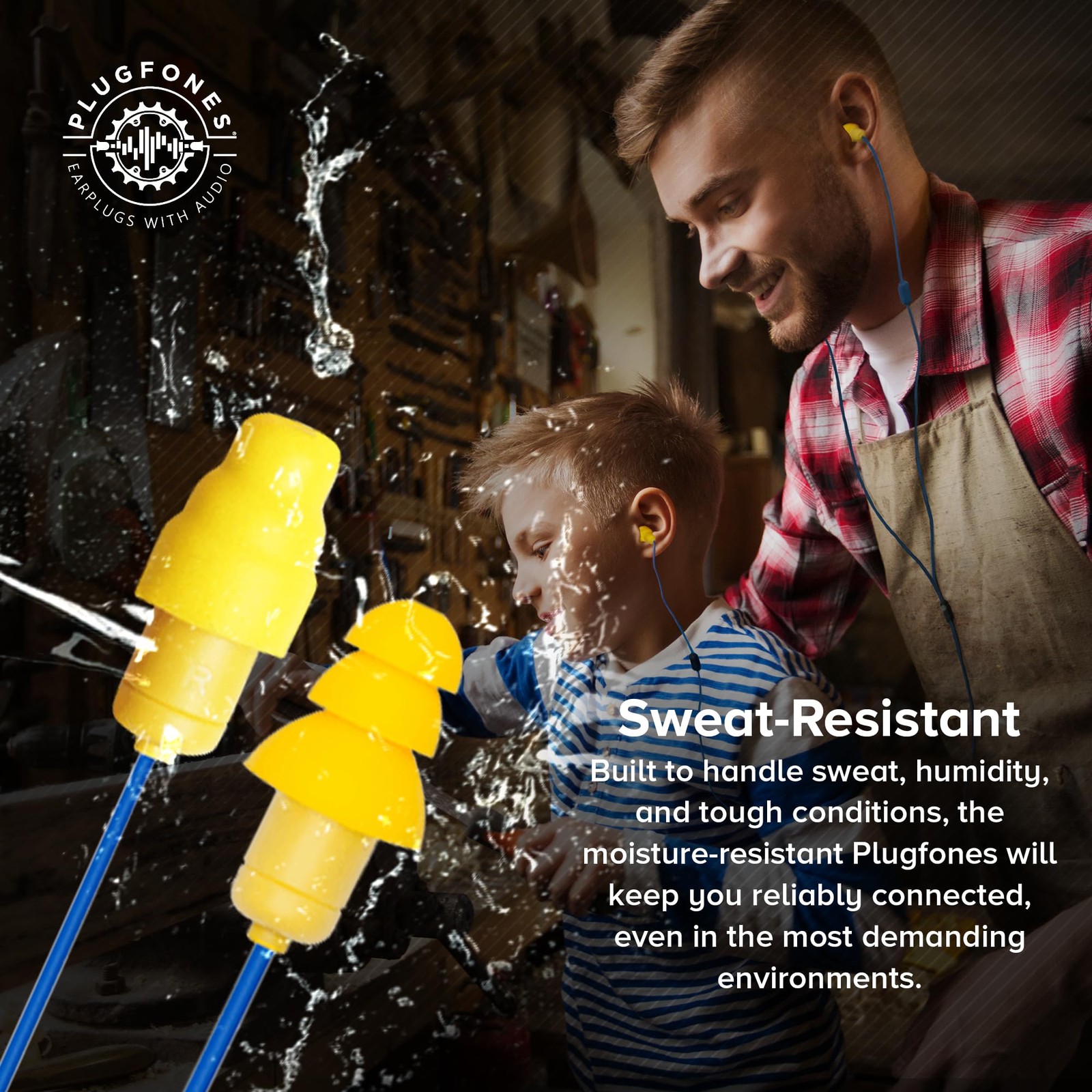 Guardian Earplug Headphones – OSHA Approved Noise Isolating in-Ear Earbuds