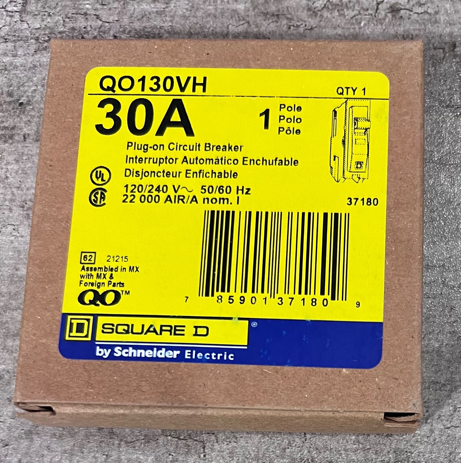 SQUARE D QO130VH 30A 120/240V NSMP