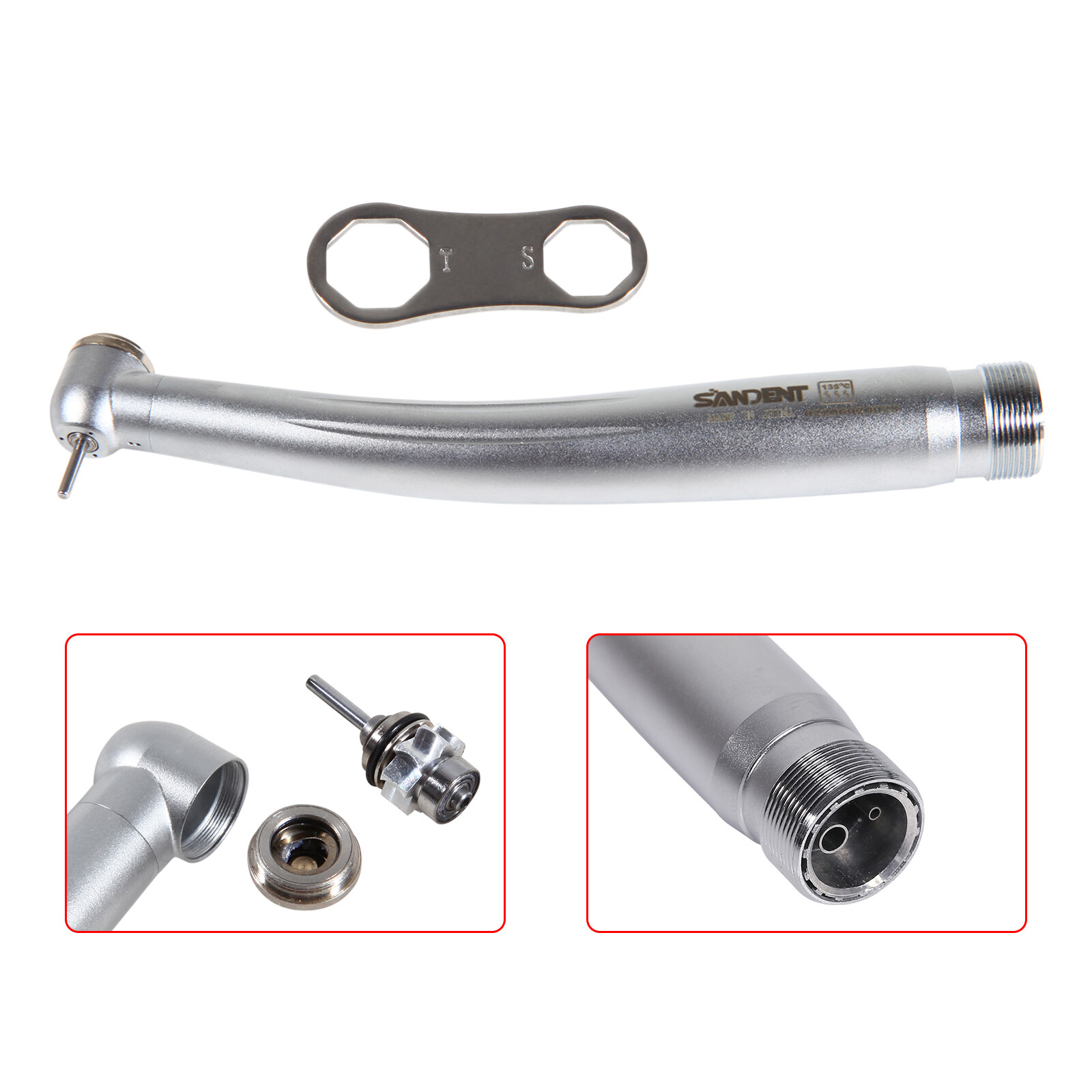 1-5X SANDENT NSK PANA MAX Style Dental High Speed Handpiece Push 2 Holes Borden