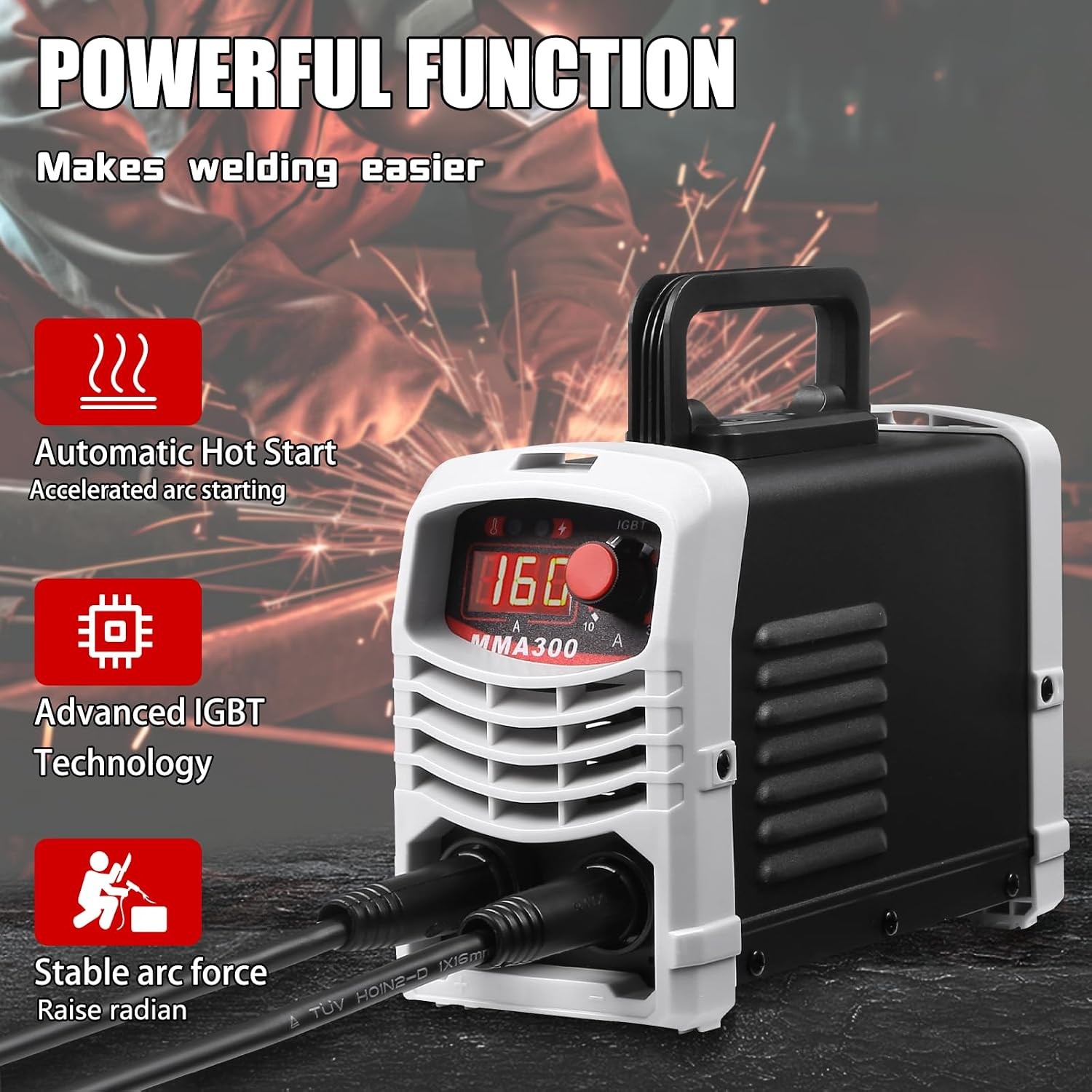 MMA300 Electric Welding Machine |Mini Portable Stick Welder |IGBT Inverter Welde