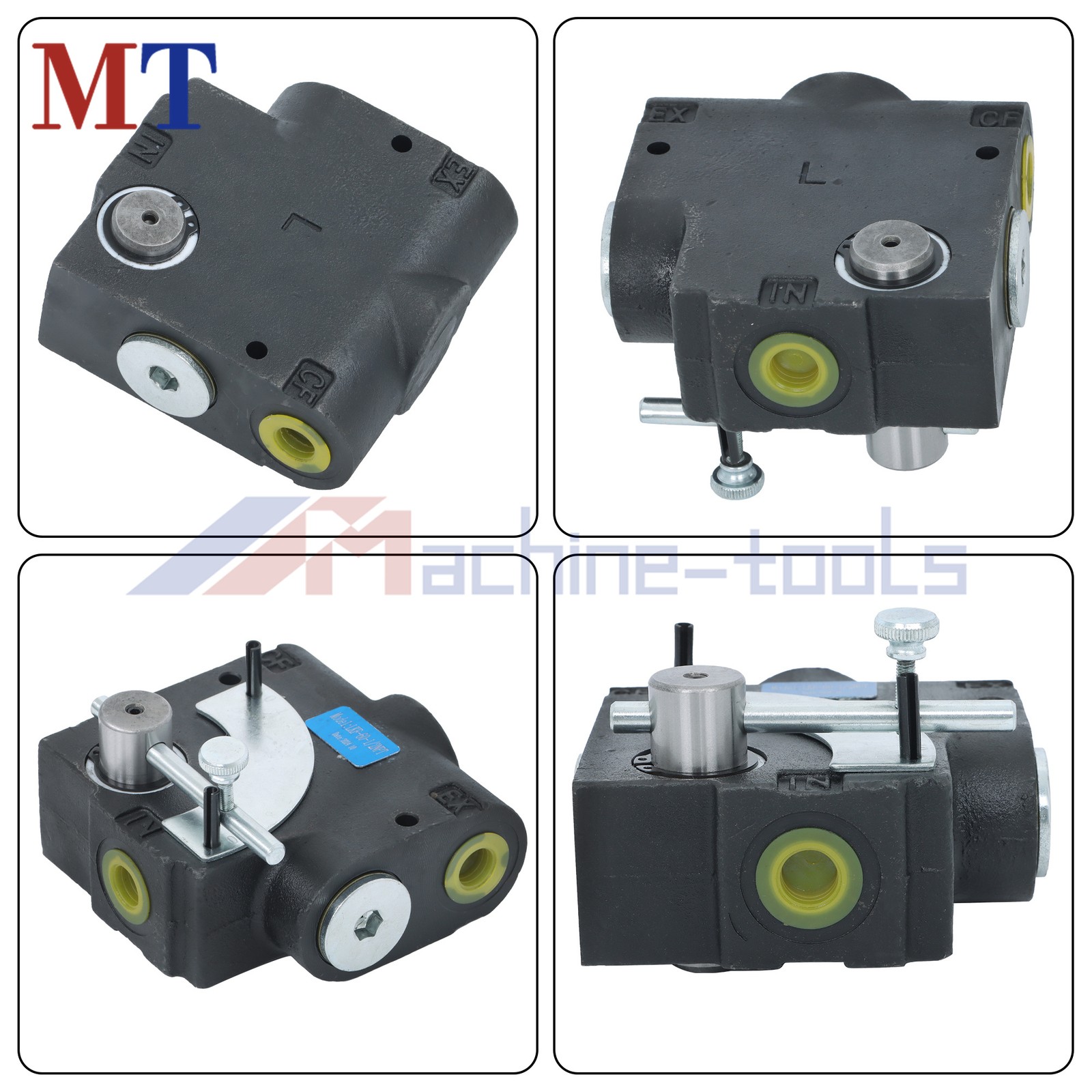 1/2”NPT FC51 Side-Port Hydraulic Adjustable Variable Flow Control Valve 0-30 GPM