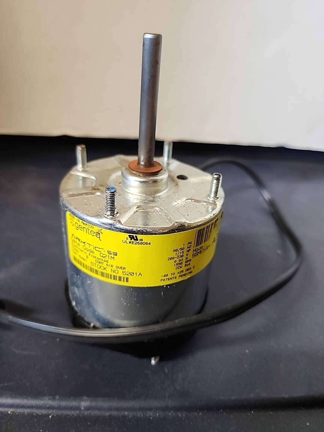 MORRILL, P/N:5201A, ARKTIC 59 ECM REFRIGERATION MOTOR, 208-230V, 1/15HP, 1550RPM