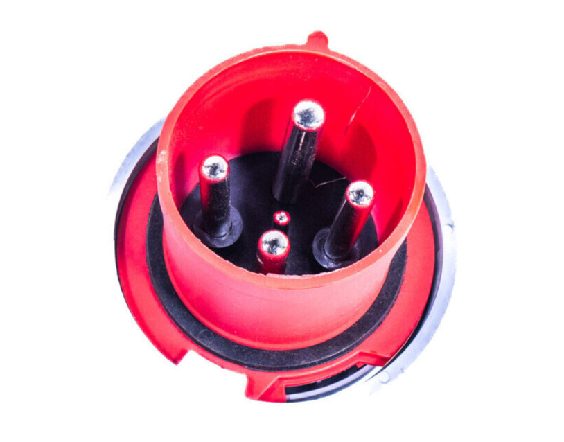 100 AMP Pin and Sleeve 3 Pole 4 Wire Male Cord End Plug 100A 3P 4W Connector