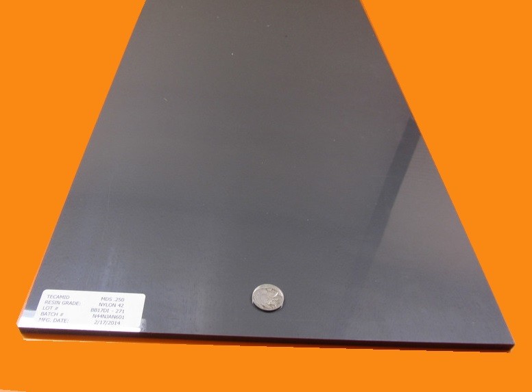 Nylon 6/6 Nylatron Lubricated Sheet (1/4″) – .250″ x 12″ x 24″