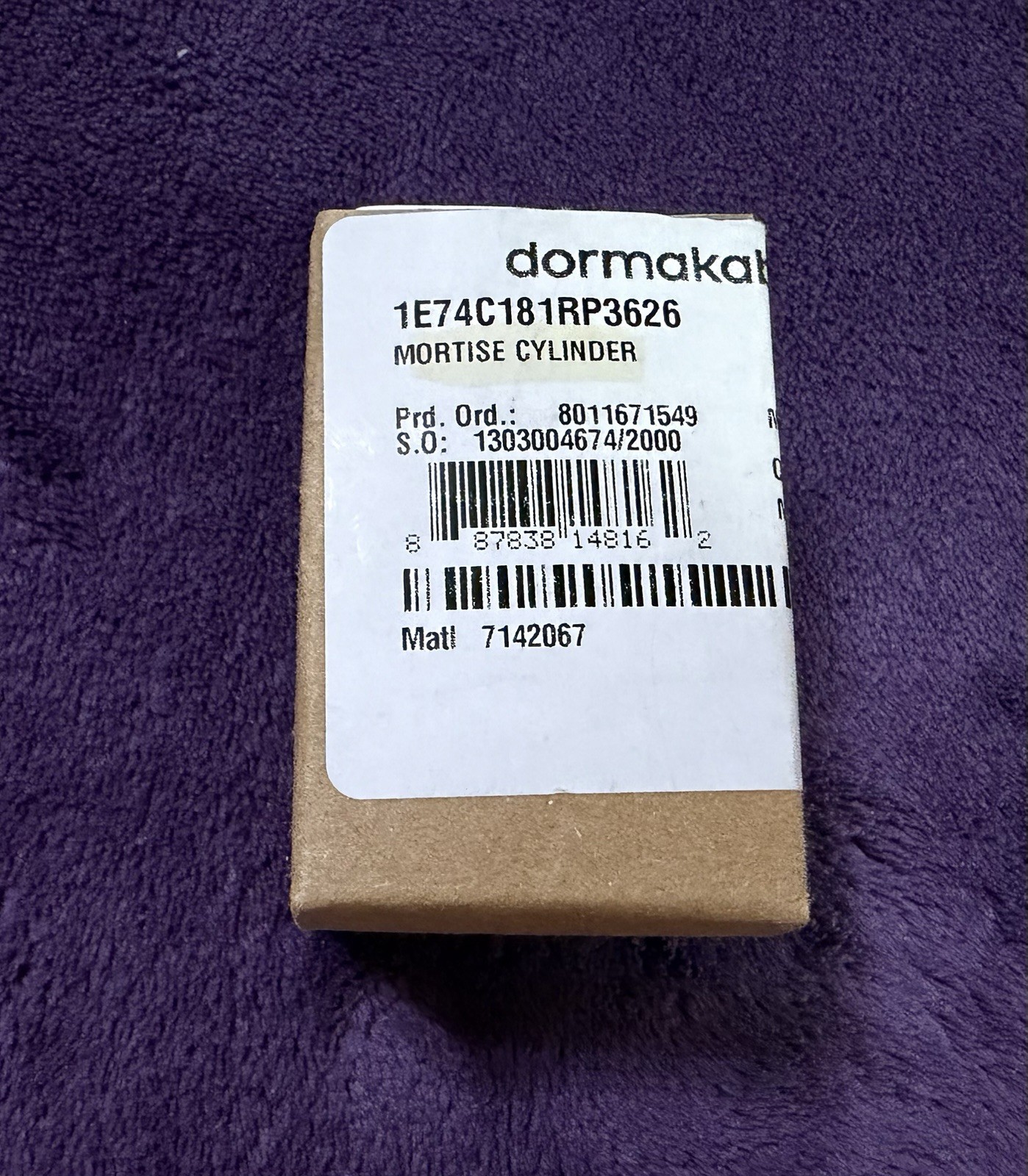 Dormakaba Best 1E74C181RP3626 1-1/4″ Mortise Cylinder Housing 7 Pin New