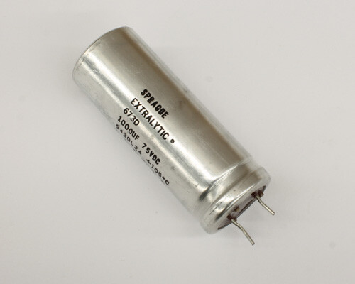 673D108F075JP7C SPRAGUE capacitor 1,000uF 75V Aluminum Electrolytic Radial High
