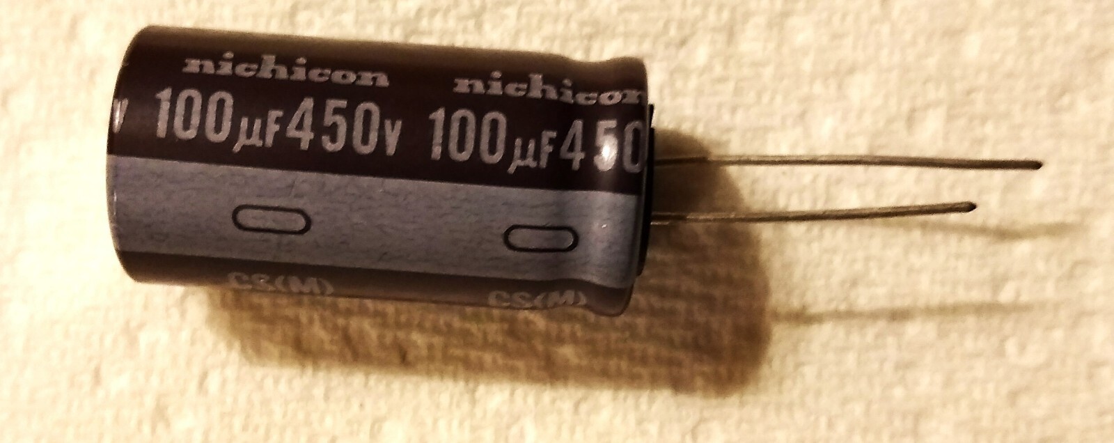 10X 100uF 450V NICHICON Electrolytic Capacitor 17mm X 35mm 105°C