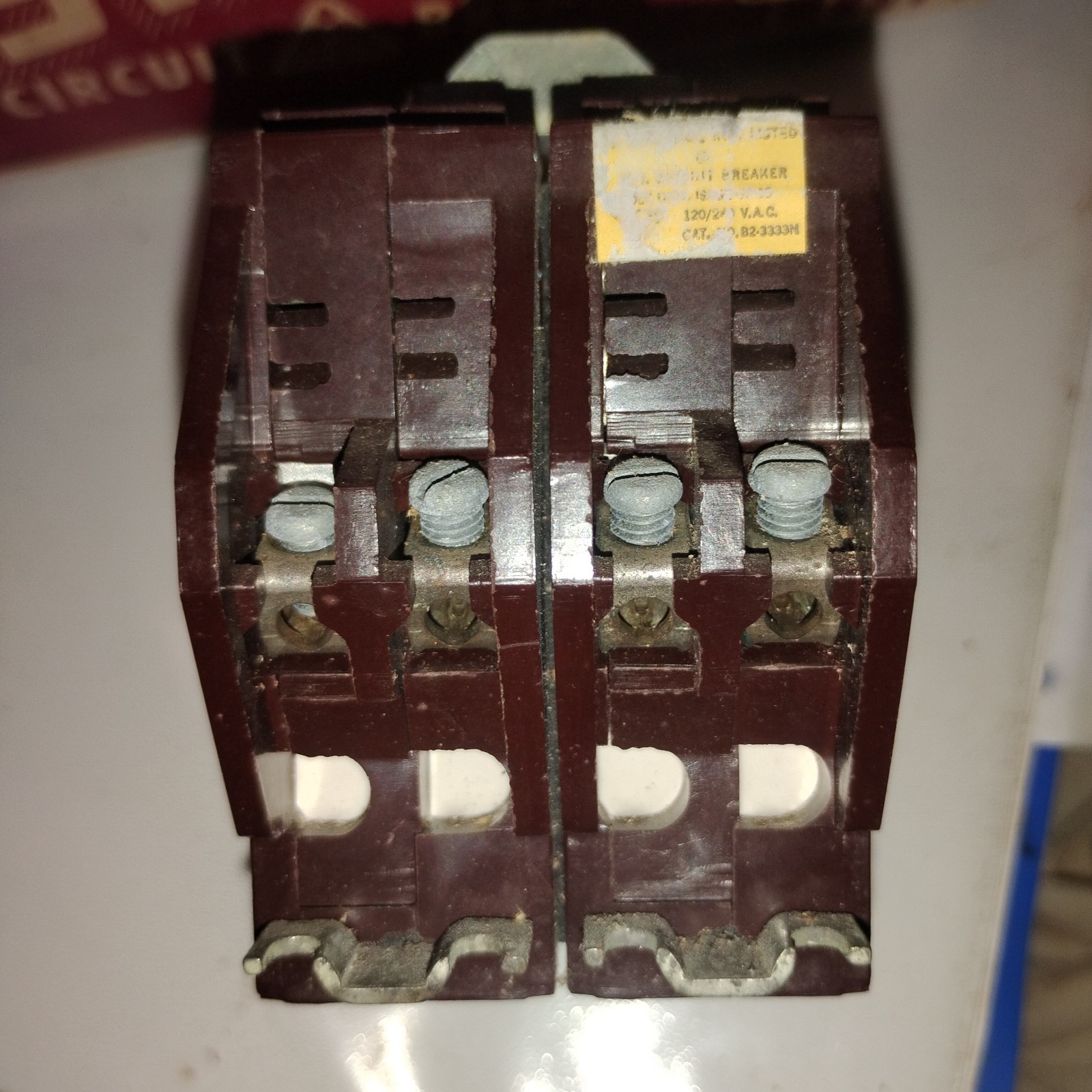 Wadsworth Type B 4-Pole Quad 30 Amp Circuit Breaker NOS Has Tamper Filling