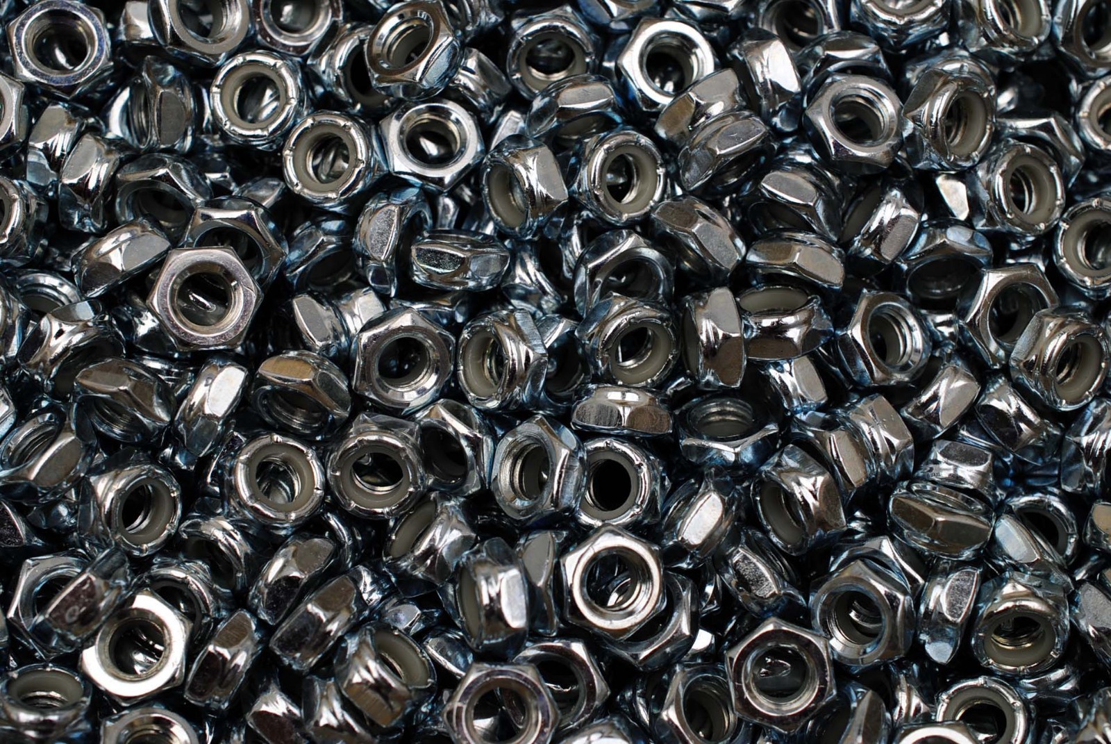 (600) Nyloc Jam Nuts 5/16-18 x 1/2 Zinc Plated Nylock Hex Locking Nut
