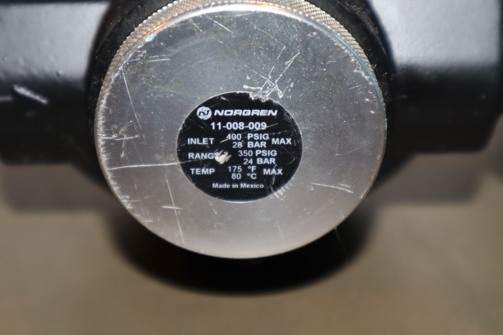 MAC 3 Way Spool Valve 57D-11-111CA & Norgren 11-008-009 Air Pressure Regulator
