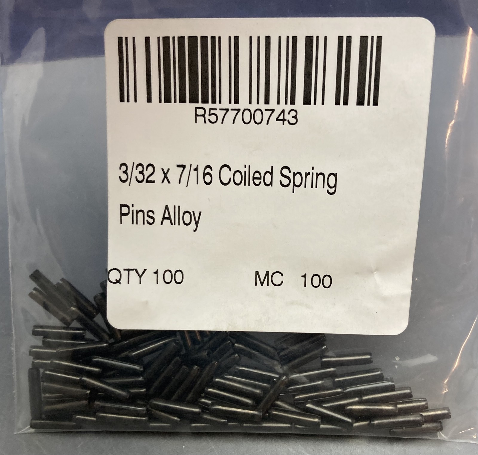 New Replaces Value Collection R57700743 3/32 x 7/16 Coiled Spring Pin 100 Pack