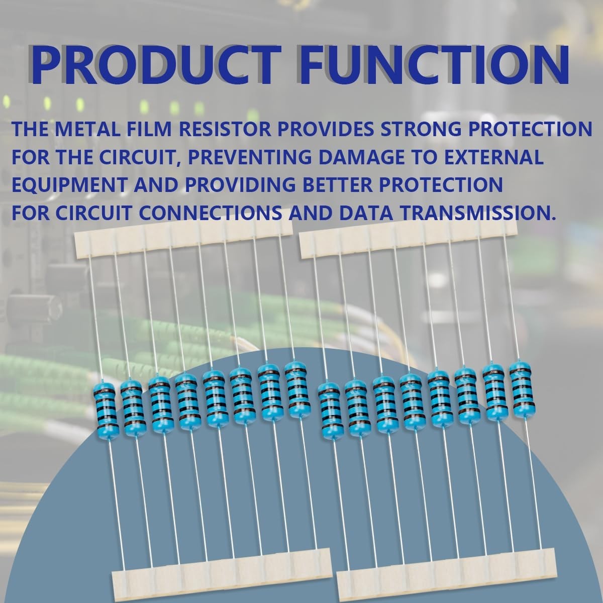 High-Quality 1K Ohm Metal Film Resistors – 50 Pcs for DIY and Experiments