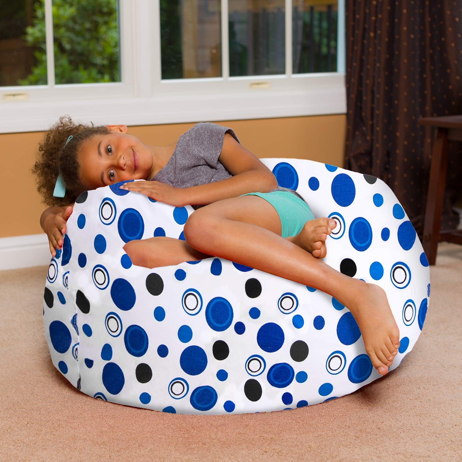 Posh Creations Bean Bag Chair For Kids Teens And Adults Includes Removable And