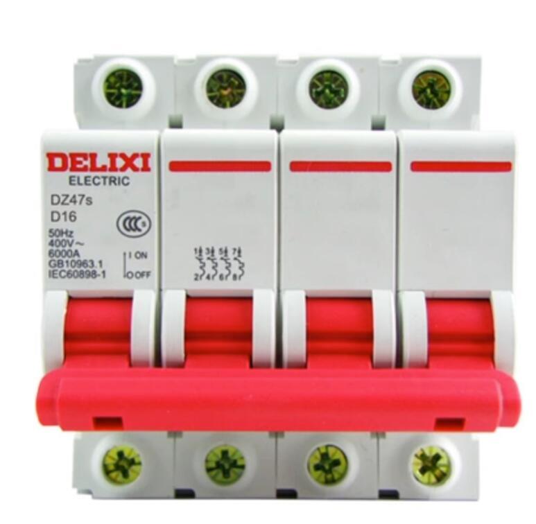 Delixi DZ47S Series Air-Switch Circuit Breaker D-Type Brand