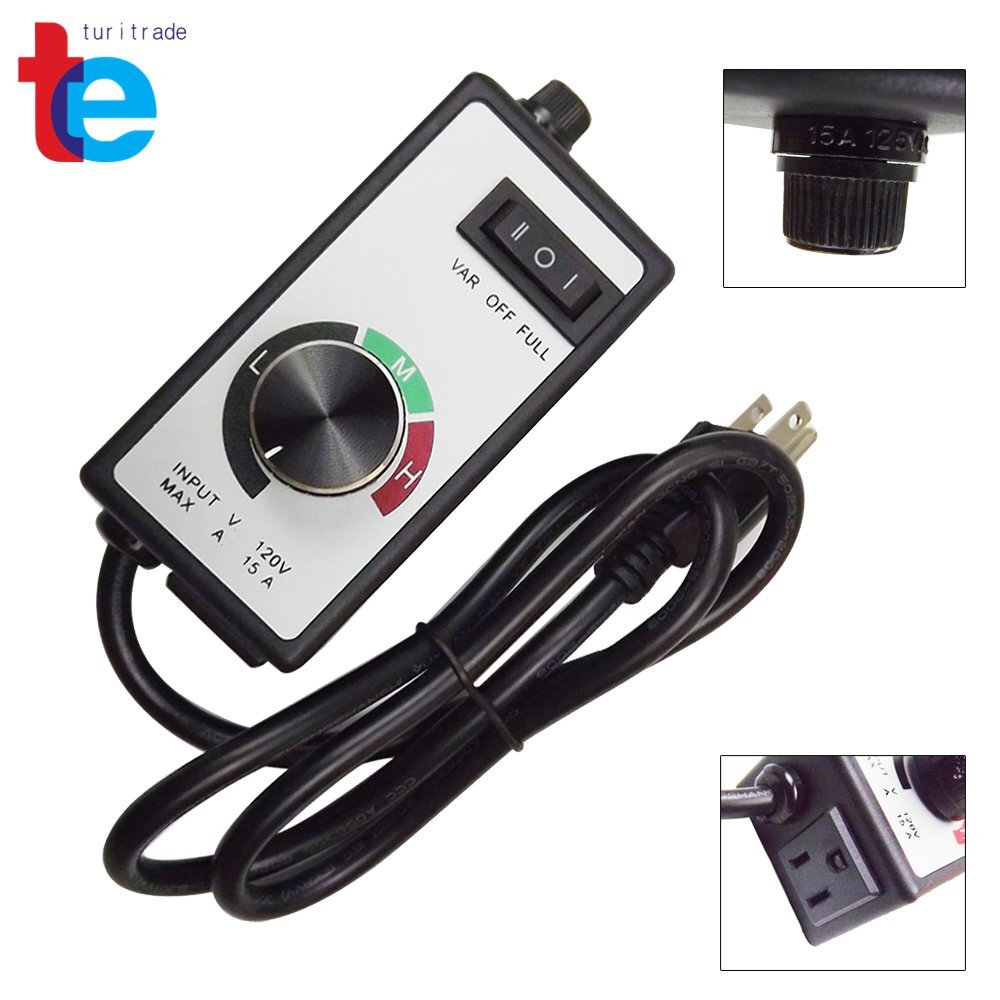 For Router Fan Variable Speed Controller Electric Motor Rheostat AC 120V Newest