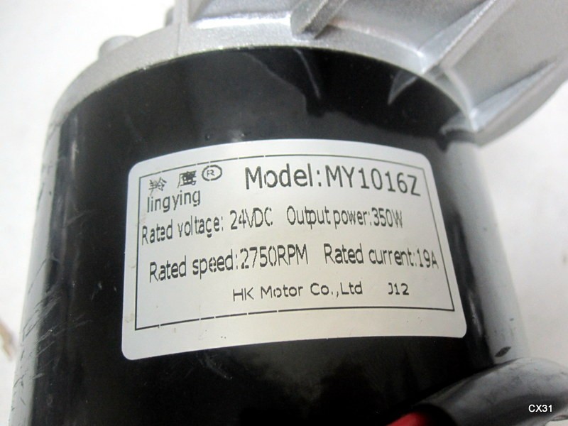 Gear Reduction Electric Motor 350W 24V DC for Bicycle Bike Scooter MY1016Z3